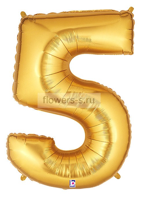 Цифра "5" золото